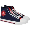 Men's FOCO Atlanta Braves High Top Canvas Sneakers 1 Men's FOCO Atlanta Braves High Top Canvas Sneakers -STANCE shop 4766607