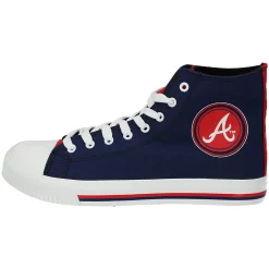 Men's FOCO Atlanta Braves High Top Canvas Sneakers -STANCE shop 4766607 ALT2