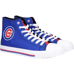 Men's FOCO Chicago Cubs High Top Canvas Sneakers