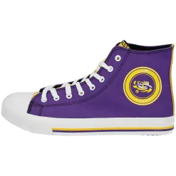 Men's FOCO LSU Tigers High Top Canvas Sneakers 7 Men's FOCO LSU Tigers High Top Canvas Sneakers -STANCE shop 4767743 ALT2