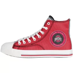 Men's FOCO Ohio State Buckeyes High Top Canvas Sneakers 5 Men's FOCO Ohio State Buckeyes High Top Canvas Sneakers -STANCE shop 4768432 ALT