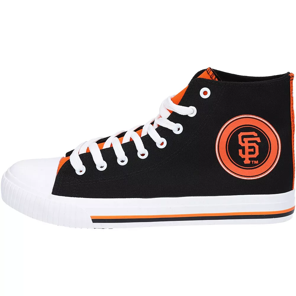 Men's FOCO San Francisco Giants High Top Canvas Sneakers 4 Men's FOCO San Francisco Giants High Top Canvas Sneakers - Image 2