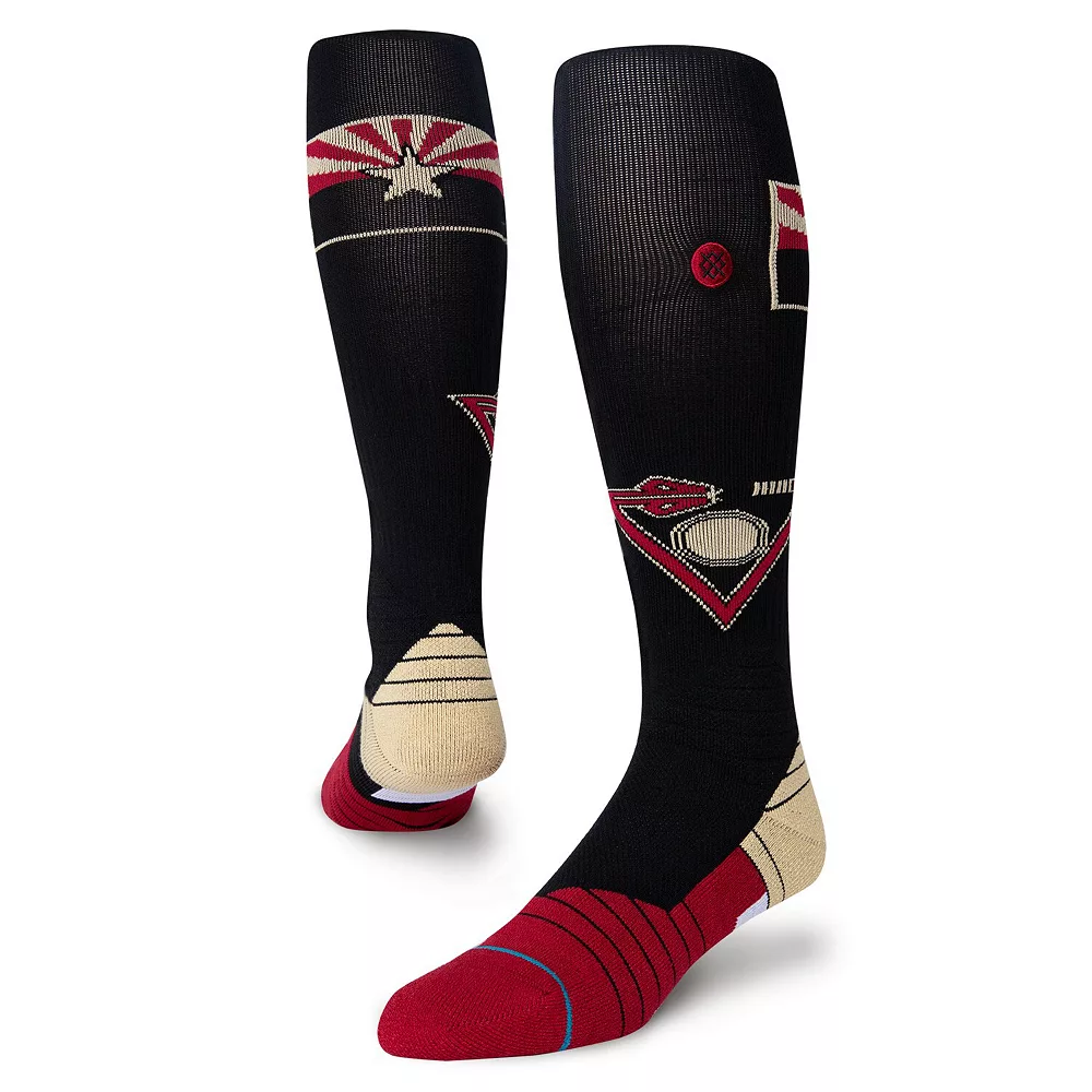 Men's Stance Black Arizona Diamondbacks 2021 City Connect Over the Calf Socks 3 Men's Stance Black Arizona Diamondbacks 2021 City Connect Over the Calf Socks