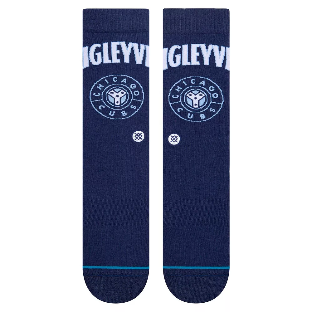 Men's Stance Navy Chicago Cubs 2021 City Connect Crew Socks 5 Men's Stance Navy Chicago Cubs 2021 City Connect Crew Socks - Image 3