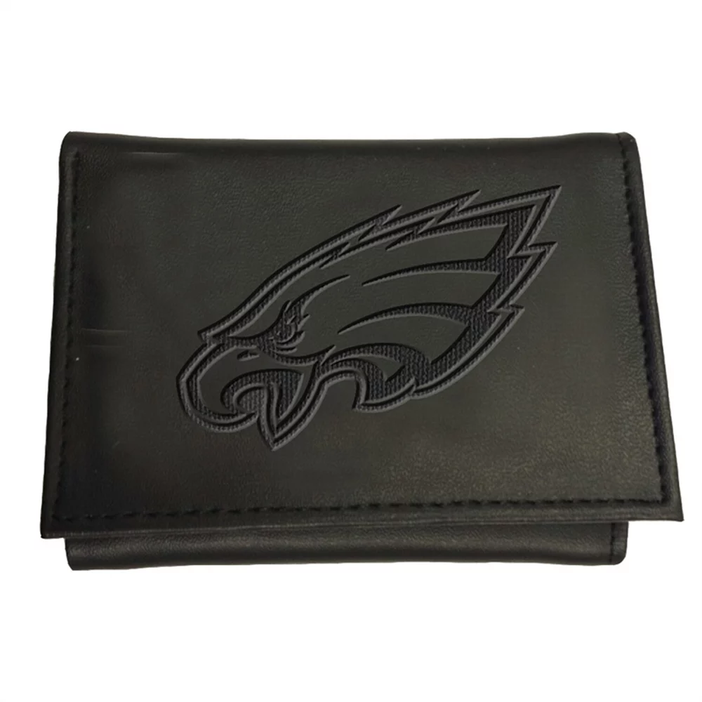 Men's Black Philadelphia Eagles Hybrid Tri-Fold Wallet 3 Men's Black Philadelphia Eagles Hybrid Tri-Fold Wallet - Image 2