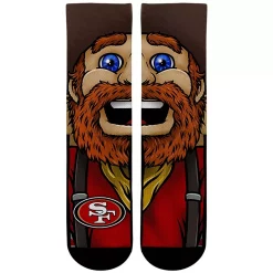 Men's Rock Em Socks Tennessee Titans Split Face Mascot Crew Socks