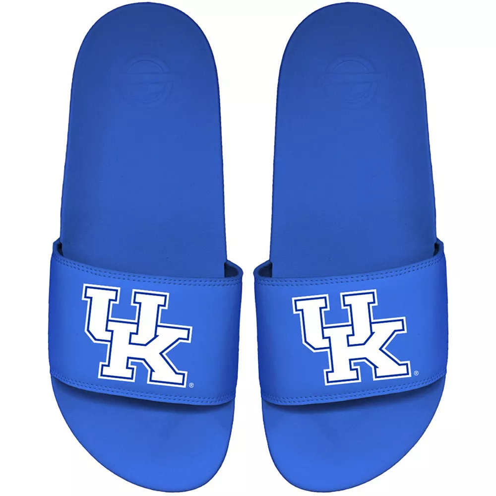 Men's ISlide Royal Kentucky Wildcats Primary Motto Slide Sandals 3 Men's ISlide Royal Kentucky Wildcats Primary Motto Slide Sandals