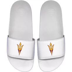 Men's ISlide White Arizona State Sun Devils Primary Motto Slide Sandals