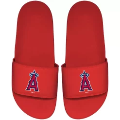 Men's ISlide Red Los Angeles Angels Primary Motto Slide Sandals