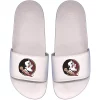 Men's ISlide White Florida State Seminoles Primary Motto Slide Sandals 1 Men's ISlide White Florida State Seminoles Primary Motto Slide Sandals -STANCE shop 5039367