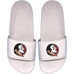 Men's ISlide White Florida State Seminoles Primary Motto Slide Sandals