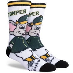 Men's Oakland Athletics Orbit Wrap Mascot Crew Socks