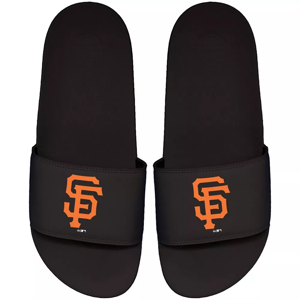 Men's ISlide Black San Francisco Giants Primary Motto Slide Sandals 3 Men's ISlide Black San Francisco Giants Primary Motto Slide Sandals