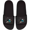Men's ISlide Black San Jose Sharks Primary Motto Slide Sandals -STANCE shop 5040642