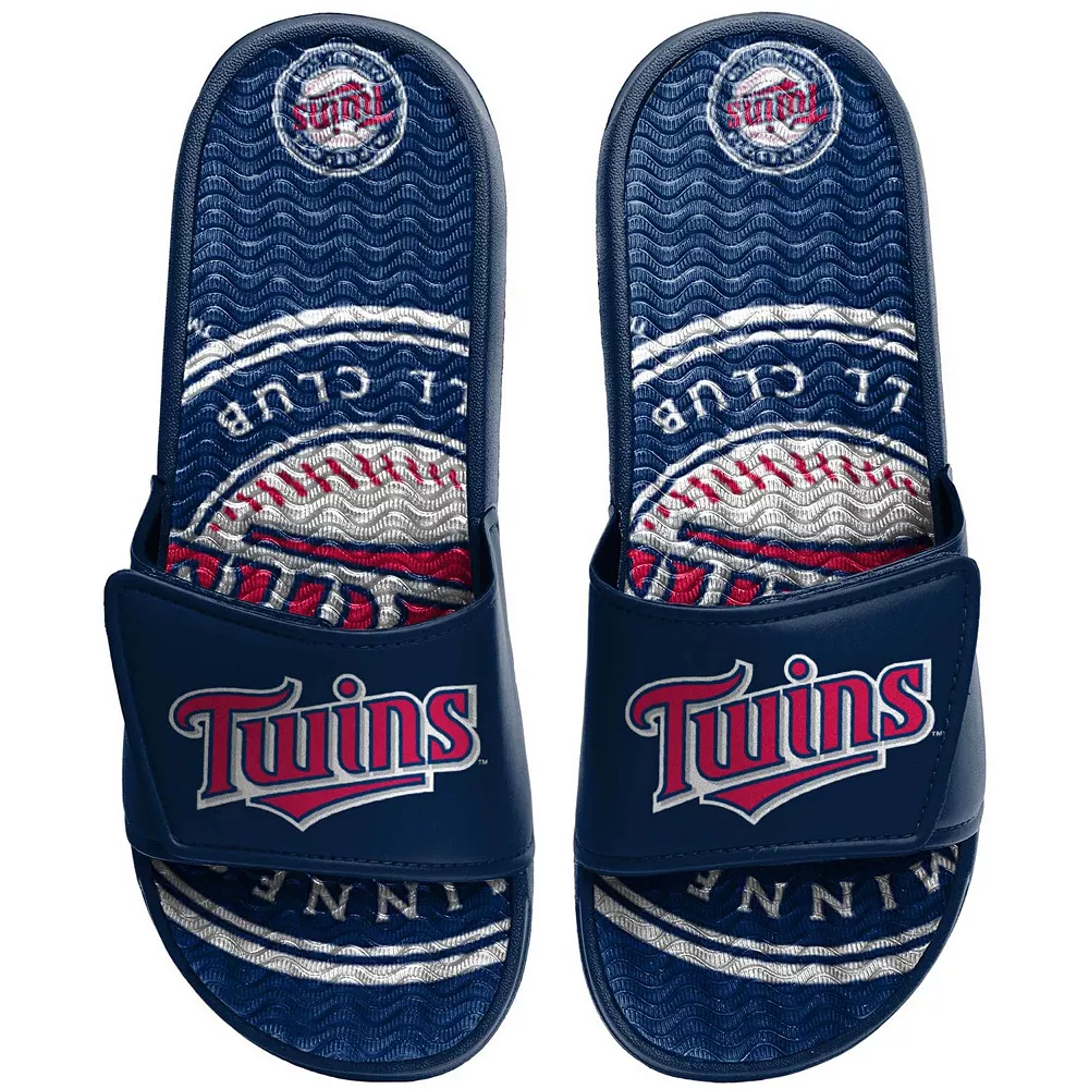 Men's FOCO Minnesota Twins Wordmark Gel Slide Sandals 4 Men's FOCO Minnesota Twins Wordmark Gel Slide Sandals - Image 2