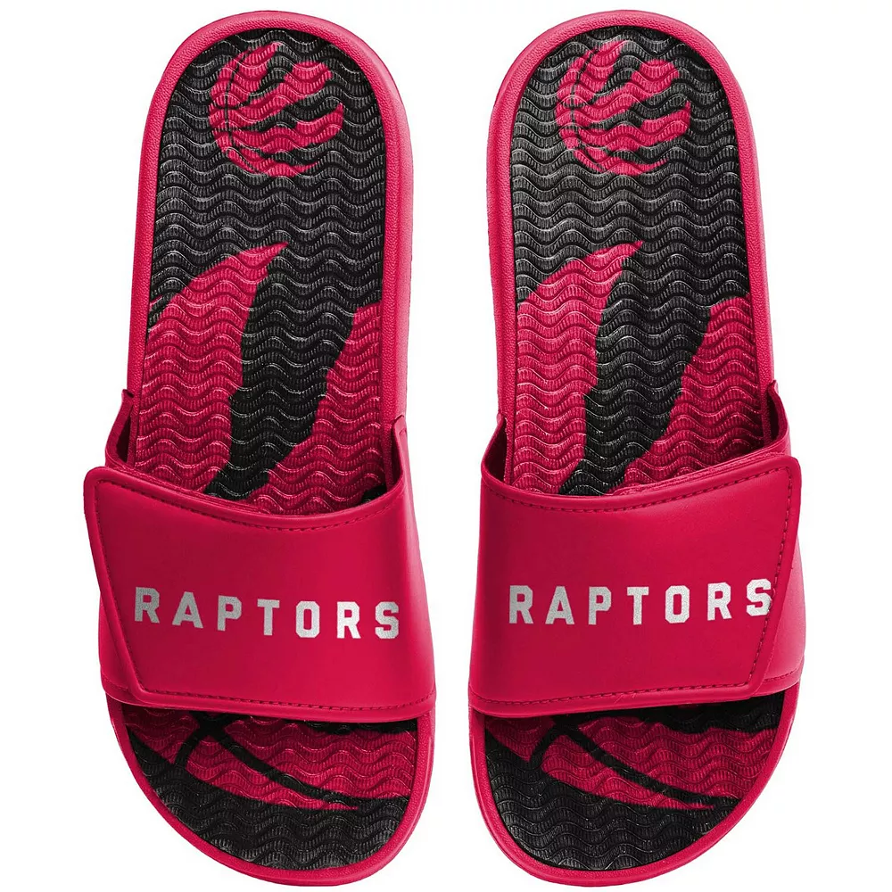 Men's FOCO Toronto Raptors Wordmark Gel Slide Sandals 3 Men's FOCO Toronto Raptors Wordmark Gel Slide Sandals