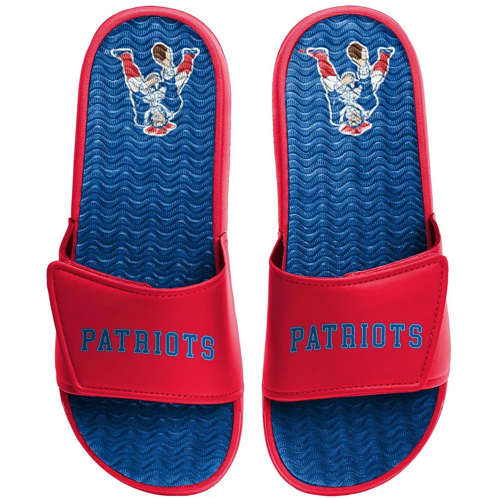 Men's FOCO New England Patriots Retro Gel Slide Sandals 4 Men's FOCO New England Patriots Retro Gel Slide Sandals - Image 2