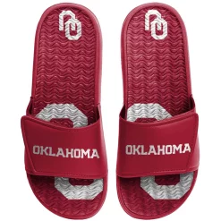 Men's FOCO Oklahoma Sooners Wordmark Gel Slide Sandals