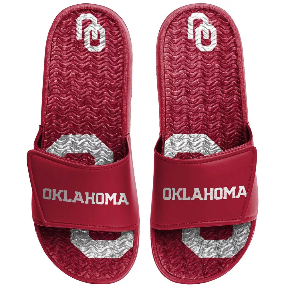 Men's FOCO Oklahoma Sooners Wordmark Gel Slide Sandals 3 Men's FOCO Oklahoma Sooners Wordmark Gel Slide Sandals