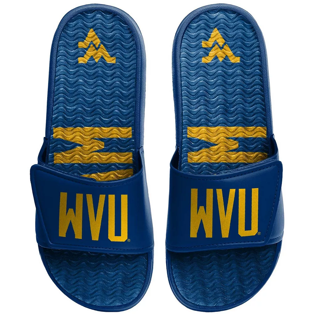 Men's FOCO West Virginia Mountaineers Wordmark Gel Slide Sandals 3 Men's FOCO West Virginia Mountaineers Wordmark Gel Slide Sandals