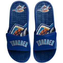 Men's FOCO Oklahoma City Thunder Wordmark Gel Slide Sandals