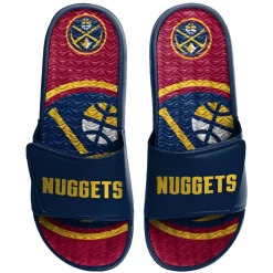 Men's FOCO Denver Nuggets Wordmark Gel Slide Sandals