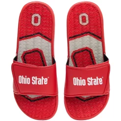 Men's FOCO Ohio State Buckeyes Wordmark Gel Slide Sandals