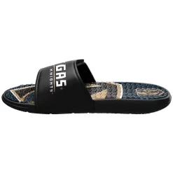 Men's FOCO Vegas Golden Knights Wordmark Gel Slide Sandals -STANCE shop 5101275 ALT2
