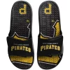 Men's FOCO Pittsburgh Pirates Wordmark Gel Slide Sandals