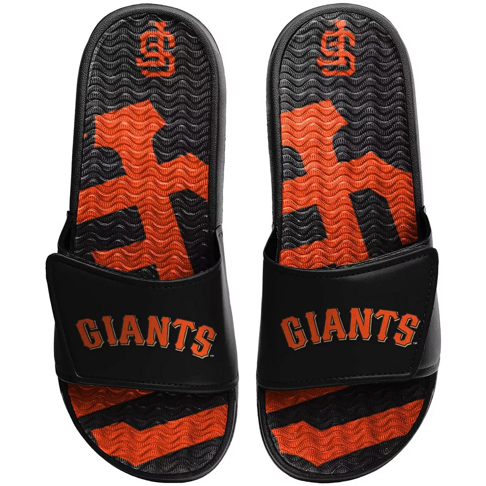 Men's FOCO San Francisco Giants Wordmark Gel Slide Sandals 3 Men's FOCO San Francisco Giants Wordmark Gel Slide Sandals
