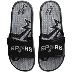 Men's FOCO San Antonio Spurs Wordmark Gel Slide Sandals
