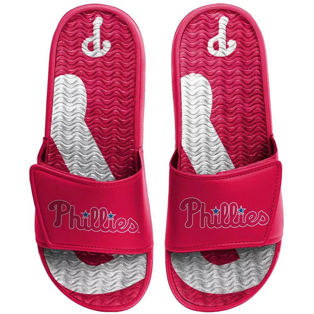 Men's FOCO Philadelphia Phillies Wordmark Gel Slide Sandals 4 Men's FOCO Philadelphia Phillies Wordmark Gel Slide Sandals - Image 2