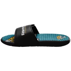Men's FOCO Jacksonville Jaguars Wordmark Gel Slide Sandals 7 Men's FOCO Jacksonville Jaguars Wordmark Gel Slide Sandals -STANCE shop 5113088 ALT2