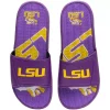 Men's FOCO LSU Tigers Wordmark Gel Slide Sandals -STANCE shop 5113159