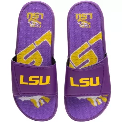 Men's FOCO LSU Tigers Wordmark Gel Slide Sandals