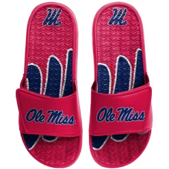 Men's FOCO Ole Miss Rebels Wordmark Gel Slide Sandals