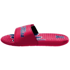 Men's FOCO Ole Miss Rebels Wordmark Gel Slide Sandals -STANCE shop 5113418 ALT2