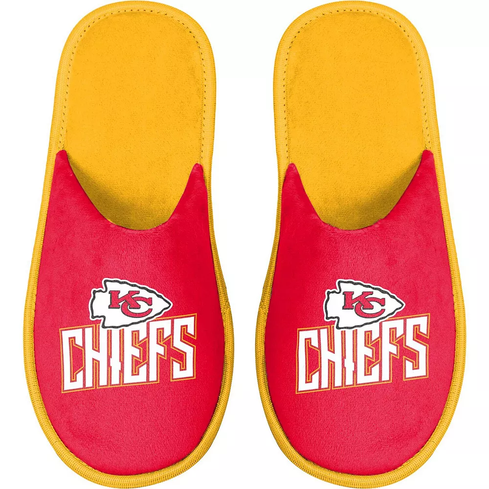 Men's FOCO Kansas City Chiefs Scuff Slide Slippers 3 Men's FOCO Kansas City Chiefs Scuff Slide Slippers