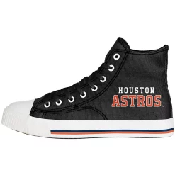 Men's FOCO Houston Astros Big Logo High Top Canvas Shoes