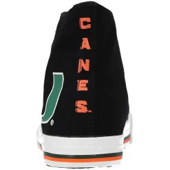 Men's FOCO Miami Hurricanes Big Logo High Top Canvas Shoes -STANCE shop 5369721 ALT3