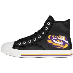 Men's FOCO LSU Tigers Big Logo High Top Canvas Shoes