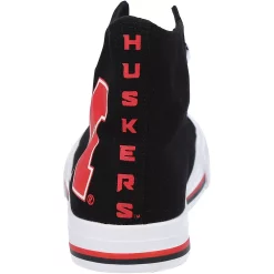 Men's FOCO Nebraska Huskers Big Logo High Top Canvas Shoes -STANCE shop 5370087 ALT3
