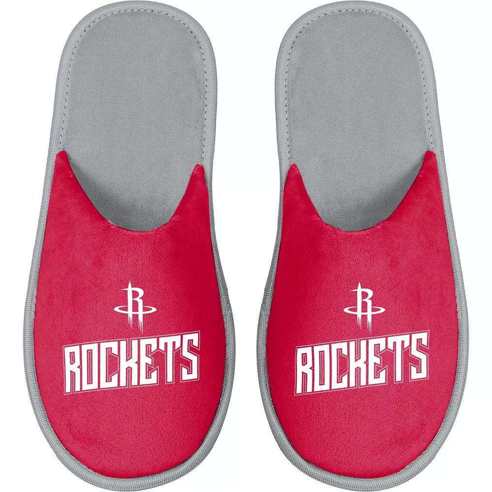 Men's FOCO Houston Rockets Scuff Slide Slippers 4 Men's FOCO Houston Rockets Scuff Slide Slippers - Image 2