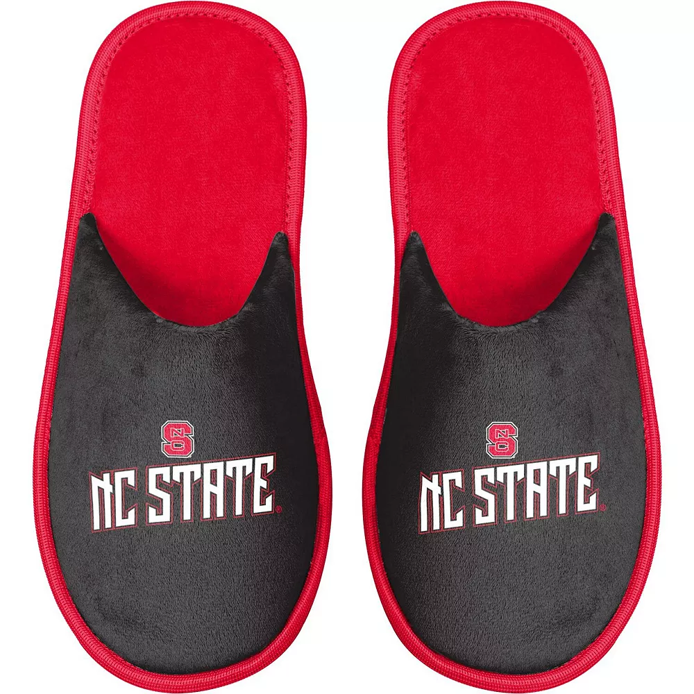 Men's FOCO NC State Wolfpack Scuff Slide Slippers 3 Men's FOCO NC State Wolfpack Scuff Slide Slippers