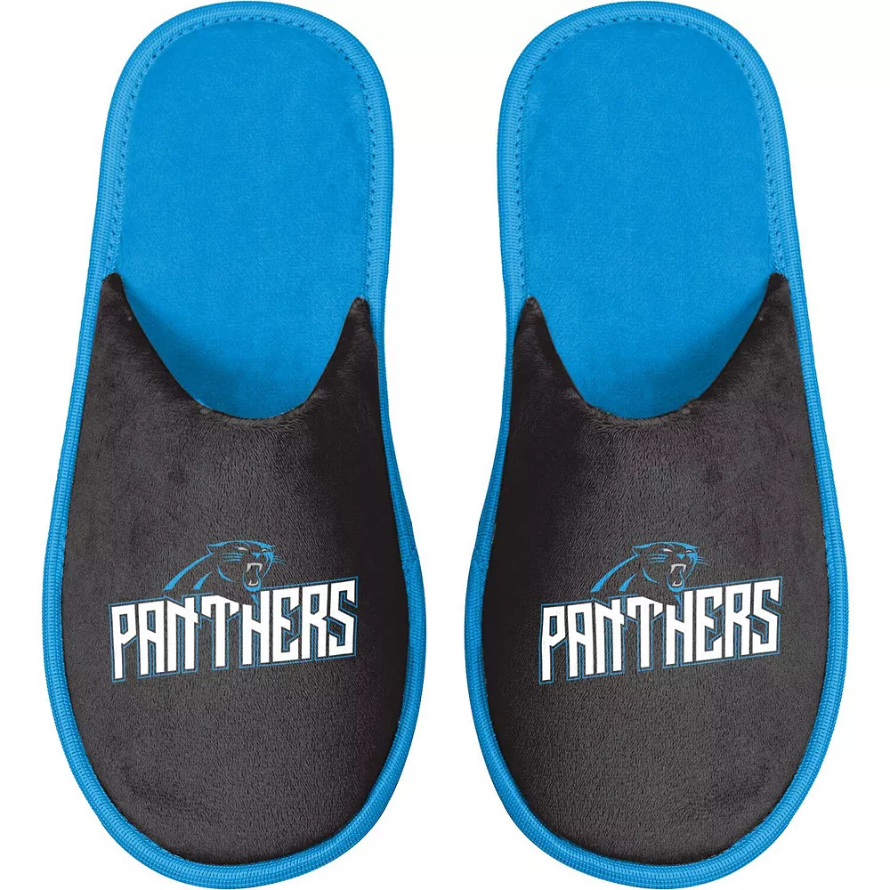 Men's FOCO Carolina Panthers Scuff Slide Slippers 3 Men's FOCO Carolina Panthers Scuff Slide Slippers