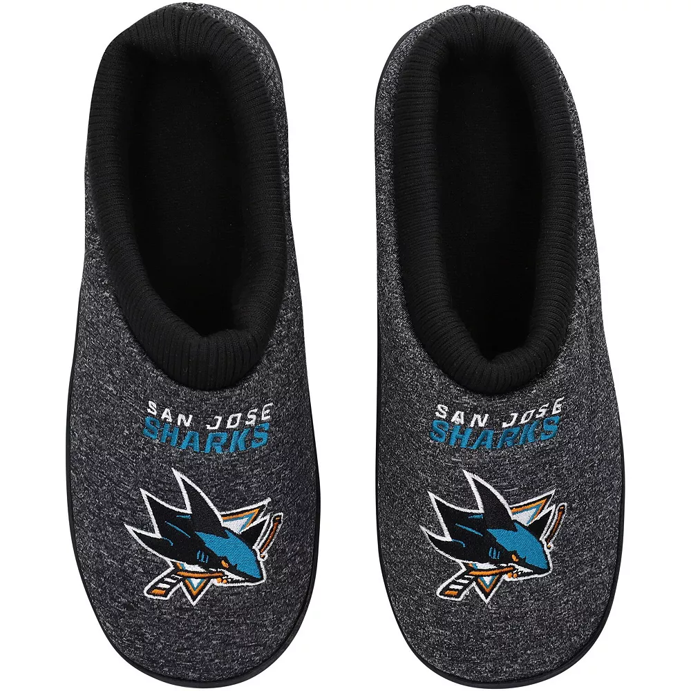 Men's FOCO San Jose Sharks Cup Sole Slippers 4 Men's FOCO San Jose Sharks Cup Sole Slippers - Image 2