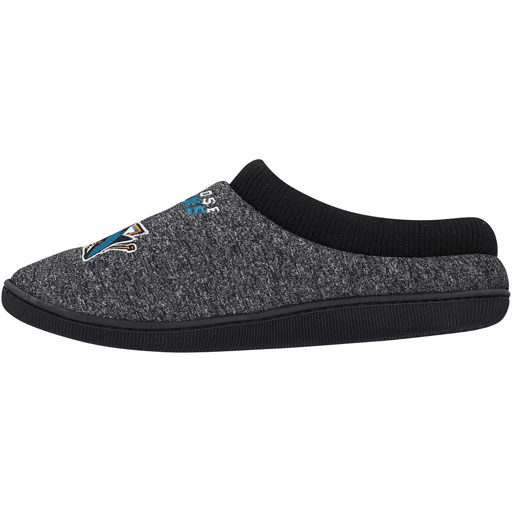 Men's FOCO San Jose Sharks Cup Sole Slippers 5 Men's FOCO San Jose Sharks Cup Sole Slippers - Image 3
