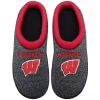 Men's FOCO Wisconsin Badgers Cup Sole Slippers -STANCE shop 5386399