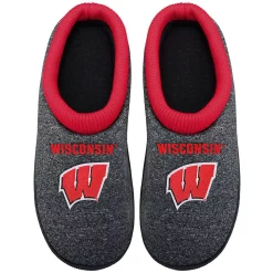 Men's FOCO Wisconsin Badgers Cup Sole Slippers