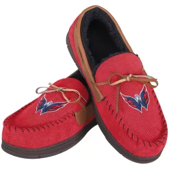 Men's FOCO Washington Capitals Corduroy Moccasin Slippers 7 Men's FOCO Washington Capitals Corduroy Moccasin Slippers -STANCE shop 5390924 ALT2
